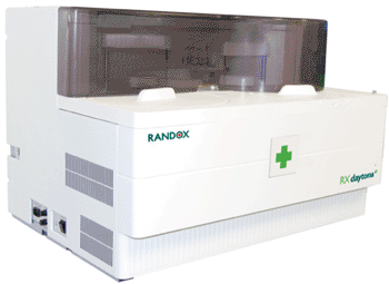 Image: The Randox RX Daytona plus analyzer (Photo courtesy of Randox). 